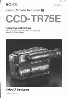 Blaupunkt CCR 850 manual. Camera Instructions.